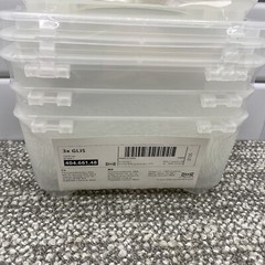 IKEA Storage Containers GLIS 6 In All New Grooved Bottoms For Stacking Office 16