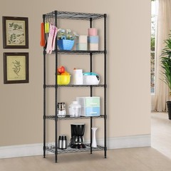 5Tier Shelf Adjustable Wire Metal Shelving Rack High Quality Garage Storage Rack