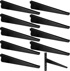 10 Pack Adjustable Shelf Brackets for Double Track System Closet Organization…