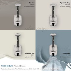 H3700126 | Vicinity Double Prong Decorative Wall Hook | Polished Chrome Hook …