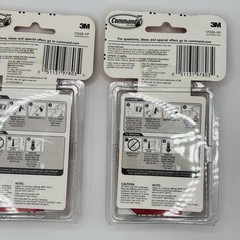 80 (2-40ct packs) 3M Command Damage-Free Hanging Decorating Clips NEW. Sealed.