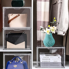 4 Packs Clear Plastic Handbag Storage Organizer for Closet, Acrylic Display Case