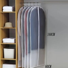 1-10pcs Garment Dust Cover Bag Suit Storage Zipper Dress Clothes Coat Protector