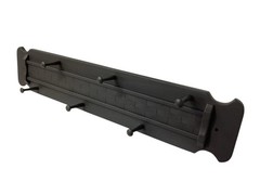 Wall Hung Coat Rack Hanger Modern Contemporary Painted Slate Gray Wood Entryway