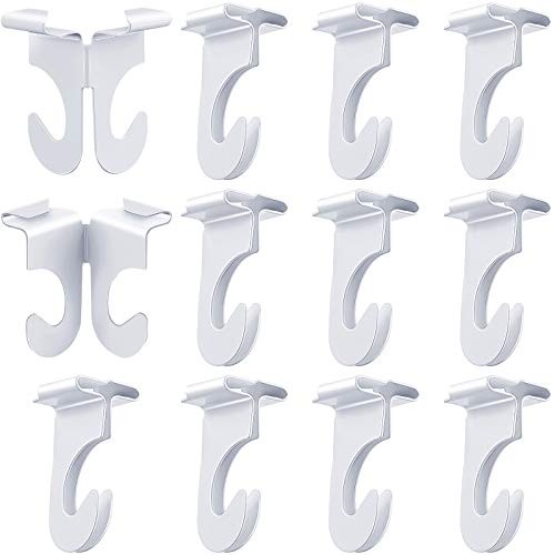 10 Pieces Drop Ceiling Hooks Metal T-Bars One-Piece Grid Clips Suspended