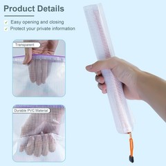 VVCOIIROEI 32pcs Mesh Zipper Pouch B4 A4 B5 A5 B6 A6 Bill B8, 8 Color-32pcs