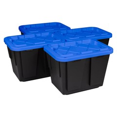Greenmade 12 Gallon Storage Bin, 4-pack