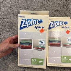 Ziploc Space Bags Medium 2 Pack Waterproof Compression 2 Boxes ( 4 TOTAL BAGS)