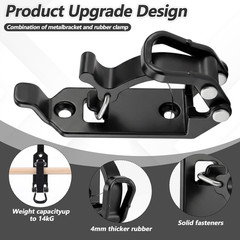 6Pcs Heavy Duty Shovel Holder for Truck, Shovel Mount for Roof Rack with Metal