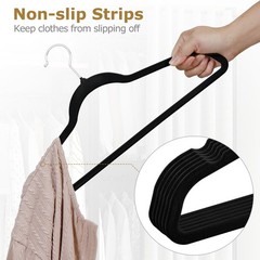 Velvet Hangers 100 Pack Non-Slip Suit Hangers with 360° Rotatable Hook for Pants