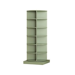 Modern 6-Tier Rotating Shoe Rack Tower 360° Spinning Shoe Display Carousel US