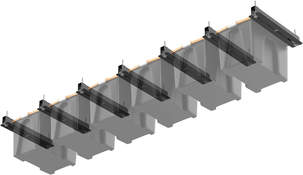 Ultrawall Overhead Garage Storage Racks for Bins, Ceiling Storage Rack Garage Ha
