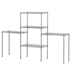 Wire Shelving 5 Tier Storage Rack Shelf Shelves Unit Kitchen Organizer Holders