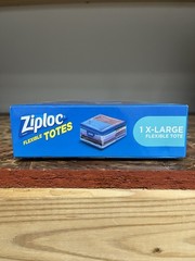Ziploc XL X-Large Flexible Storage Tote 10 Gallon Clear Plastic Sealed New