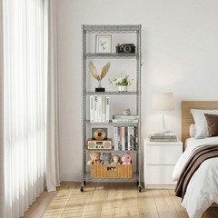 Heavy-Duty Metal Shelving Unit Sturdy Adjustable 6-Tier Storage Shelf for Garage