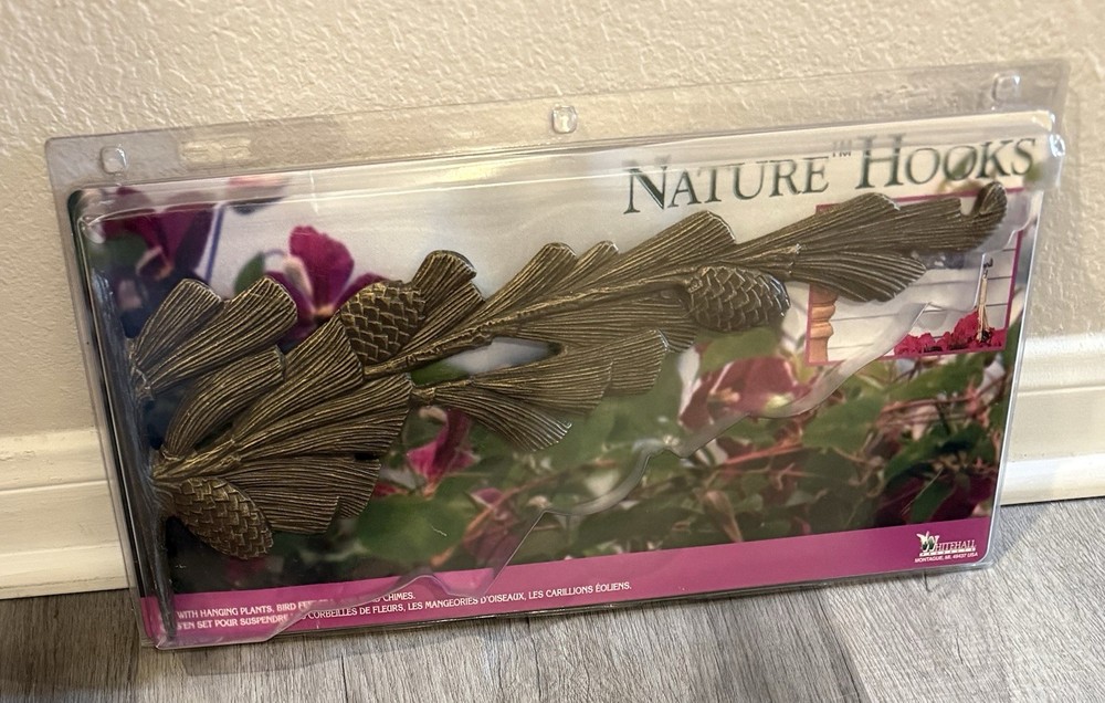 French Bronze Pinecone Nature Hook