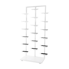 Three-post Single-sided Shoe Rack Stackable Commercial Shoe Rack Display Cabinet