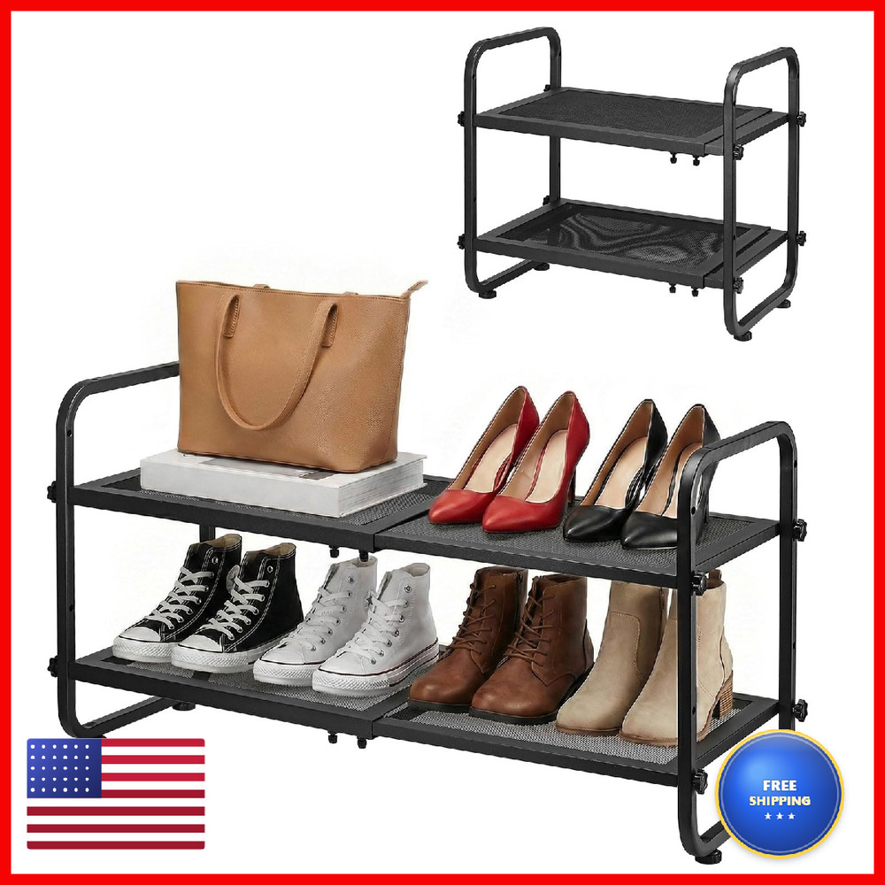 Nplehome Expandable Rack For – For Entryway Adjustable Metal Storage