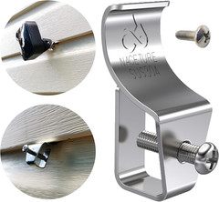 Vinyl Siding Hooks Stainless Steel Clips for Outdoor Decorations Security
