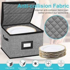 China Storage Containers-Quilted Dish Storage Containers with Lid Hard Shell …