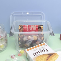 Clear 3 Quart Plastic Storage Bins with Lids – 6 Pack Latch Boxes