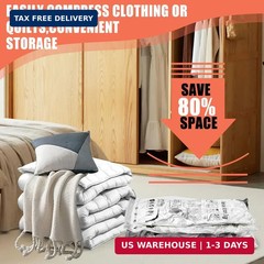 Vacuum Storage Bags, Space Saver Bags, Compression for Comforters and Blankets,