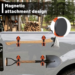 2 Pack Magnetic Shovel Holder for Truck, Heavy Duty Axe Mount Kit for Roof Ra…