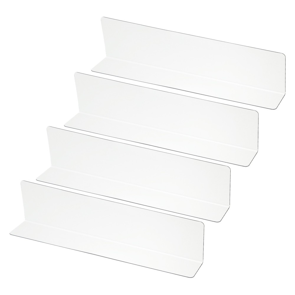 4 Pack Shelf Dividers for Closet Organization, 9.9×1.2×2.4″ Acrylic, Clear