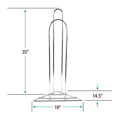 SSWBasics Chrome Clothing Hanger Holder (Fits 50-75 Hangers) – Lightweight and
