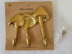Solid Brass Mushroom Wall Hooks – Coat Hook Towel Door Key Hanger