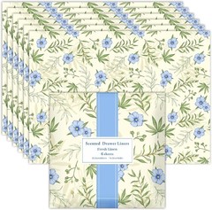 Fresh Linen Drawer Liners Shelf Liners, 14.3 X 19.6 Inch 6 Sheets, Scented Drawe