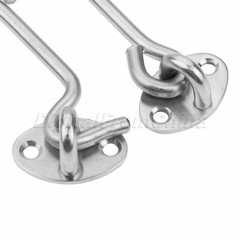 Stainless Steel Cabin Hook And Eye Latch Lock Shed Gate Door Window Catch Holder