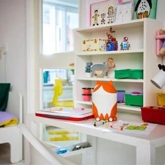 IKEA GREJSIMOJS 106.036.46 Cat Shaped Storage Box with Lid, orange/white, NEW