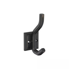 Aliso 4-1/2 In. L Oil Rubbed Bronze Double Prong Wall Hook