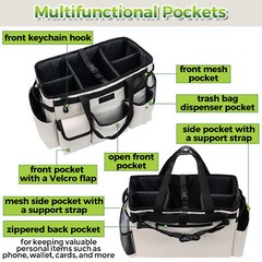 Cleaning Caddy Organizer with Handle for House & Bathroom Cleaning Supplies