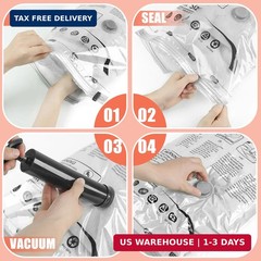 Vacuum Storage Bags, Space Saver Bags, Compression for Comforters and Blankets,