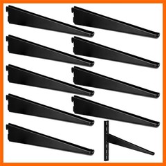 10 Pack Adjustable Shelf Brackets for Double Track System Closet Organization…