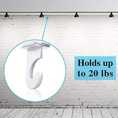 10 Pieces Drop Ceiling Hooks Metal T-Bars One-Piece Grid Clips Suspended