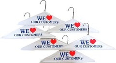 Caped Hangers 100 pcs – 18″ WE LOVE OUR CUSTOMERS – 18 Inch 14.5 Gauge New