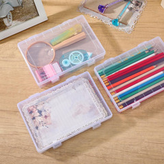 12 Pack Stackable Clear Plastic Storage Boxes with Lids for Organizing Supplies