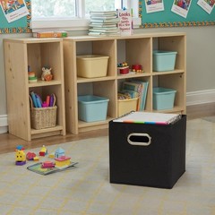 Compact 11×11 Stackable Fabric Storage Bins Set – Stylish Home Organization