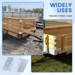 16 Set(32pcs) Trailer Wood Sides Bracket Heavy Duty Trailer Rack Corner Conne…