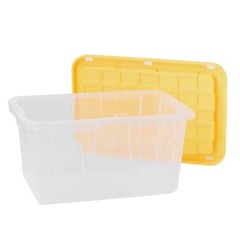 (5-Pack) Teeny Commander X-small Clear Stackable Tote with Standa