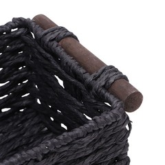 Handwoven Paper Rope Storage Basket For Bathroom Decor Premium AP9