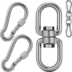 Versatile 1200 lb Swivel Hook & Snap Hook Set – Perfect for Hammocks & Gyms