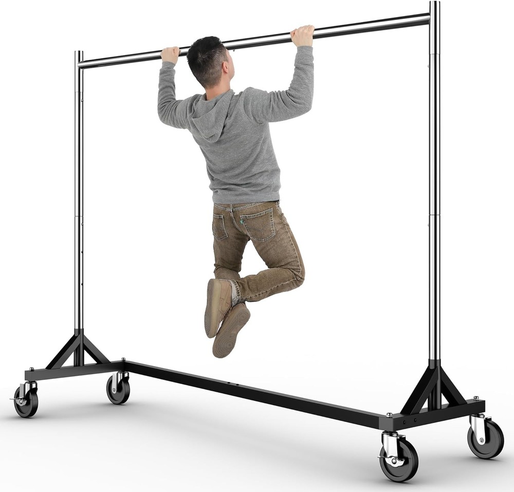 HOKEEPER Commercial Z Base Garment Rack Hold 500LBS Heavy Duty Clothing Rack