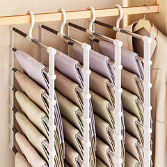 1pc Multi-Layer Folding Pants Hanger Non-Slip Closet Organizer Clip – NEW