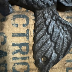 Cast Iron Owl Wall Hook. Great For Towels/robes/ Coats/ Keys.