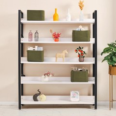 Storage Basket Shelves Woven Cotton Rope Book Decor Green 12.5×9.1×7.9″ 4 PCS