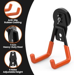 4 Pack Large Heavy Duty Magnetic Hook Extra Strong Magnetic Garage Hooks Big …